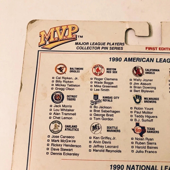 1990 MLB  MVP Major League Players Collector Pin Series Jose Canseco - Picture 16 of 16